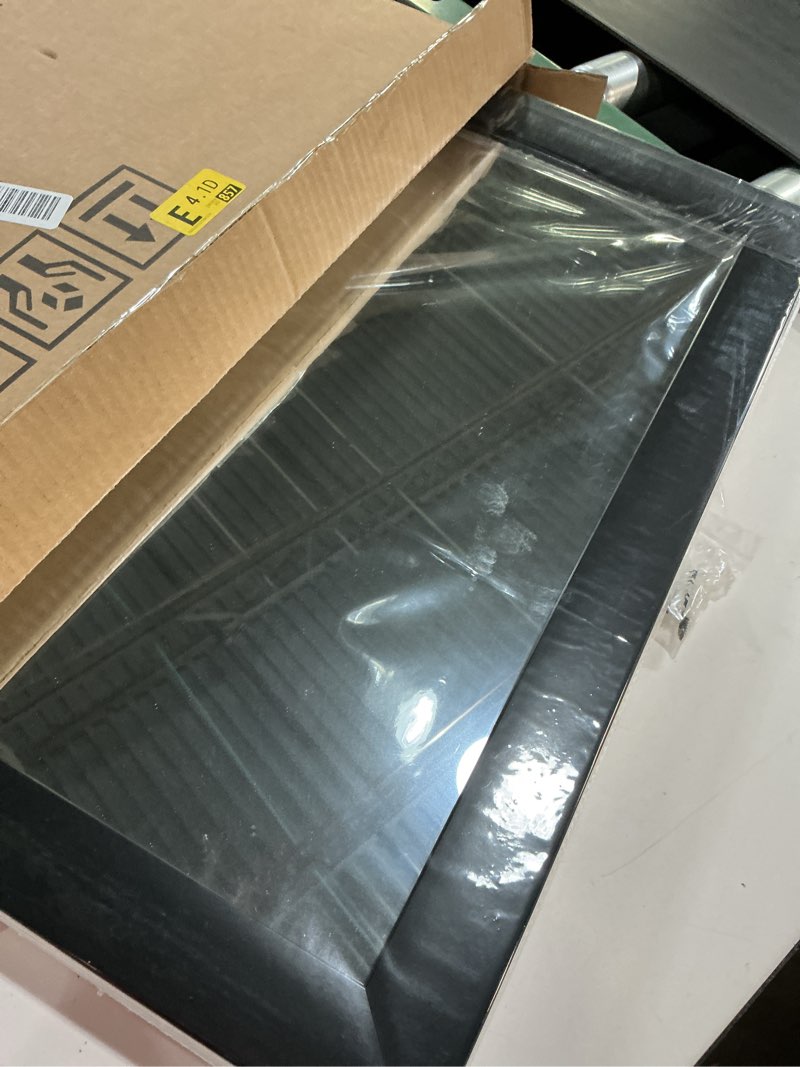 Condition photo showing Good Condition for Phore Rectangular Wall Mirror Black Bathroom Mirror 16" x 20" Wall Mirror for Entryway, Bedroom, Living Room Black 20"L x 16"W