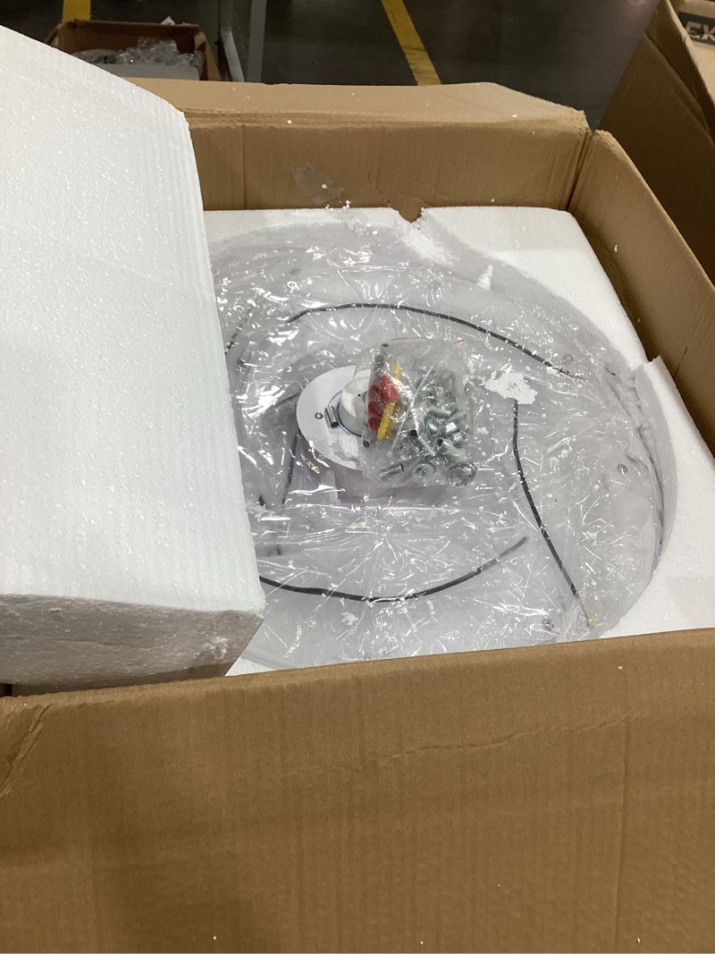 Condition photo showing Good Condition for ciiaum 39" modern ceiling fan with lights and remote control, 3 color temperatures dimmable 6 gear wind speed, led flush mount low profile fan light,bladeless ceiling fan with smart timing 120w