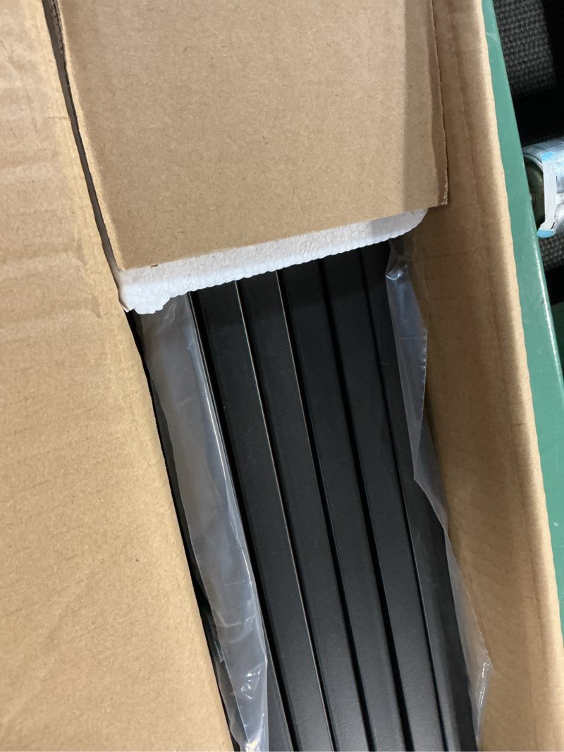 Condition photo showing Good Condition for vantas folding no-assembly metal pet gate 120" wide, 32" extra tall dog gate with door walk through, freestanding accordion puppy gate dog door for indoor & outdoor, with 2pcs support - black ?6-panel with door?20w*32h black