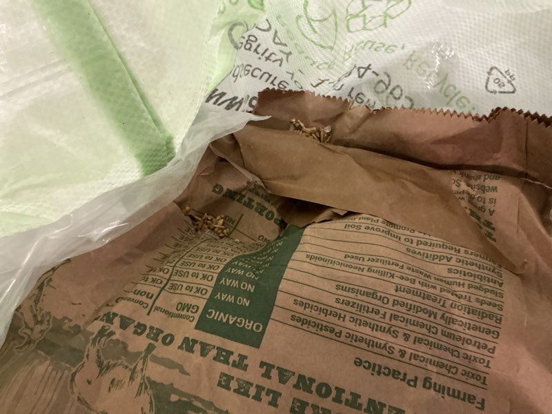 Condition photo showing Good Condition for New Country Organics | Corn-Free Classic Layer Chicken Feed for Laying Hens | Corn-Free and Soy-Free | 17% Protein | Certified Organic and Non-GMO Chicken Food | 50lbs Bag Corn Free 50 Pound (Pack of 1)