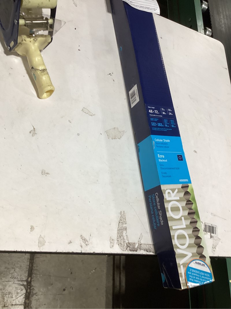 Condition photo showing Good Condition for Etokfoks Zen No Drill Blackout Cordless Cellular Shades Honeycomb Blinds Pull Down Free Stop Easy Install for Home Office Light Gray 46 W x 48 H Item #7625810 | Model #EFT0927J16 