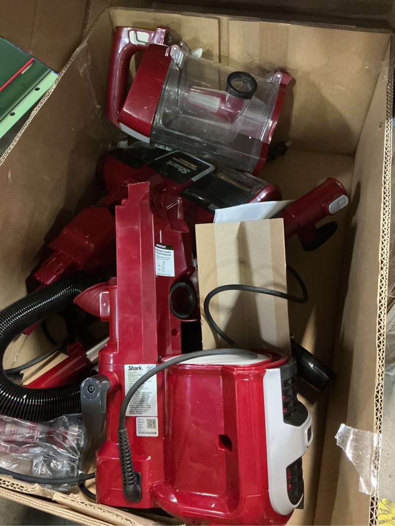 Condition photo showing As Is for shark zu561 navigator lift-away speed self cleaning brushroll lightweight upright vacuum with hepa filter, red peony navigator lift-away w/self-clean brush
