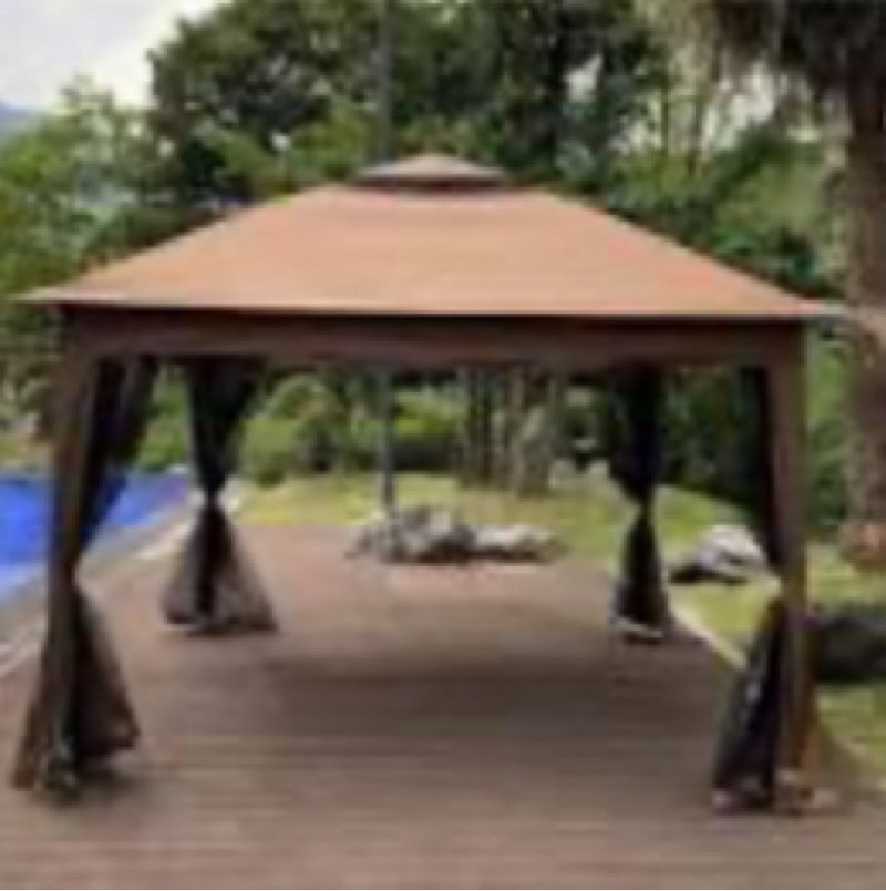 Direct Wicker UBS-W419104362 11x 11Ft Outdoor Pop Up Gazebo Canopy With Removable Zipper Netting, Suitable For Patio Backyard Garden Camping Area