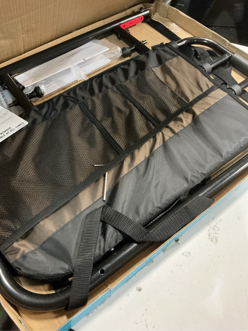 Condition photo showing Good Condition for stander ez adjust bed rail, adjustable senior bedrail and safety assist railing for elderly adults with organizer pouch, astm safety approved guard-rail, black