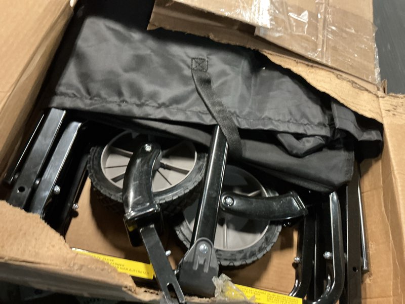 Condition photo showing Good Condition for amazon basics collapsible heavy duty utility wagon for outdoor sports, camping, garden, and shopping, 265 pounds capacity, 27.6 x 40.9 x 20 inches, black