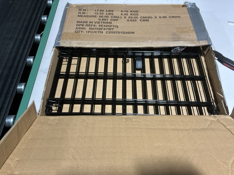 amazonbasics foldable metal pet exercise and playpen, 24