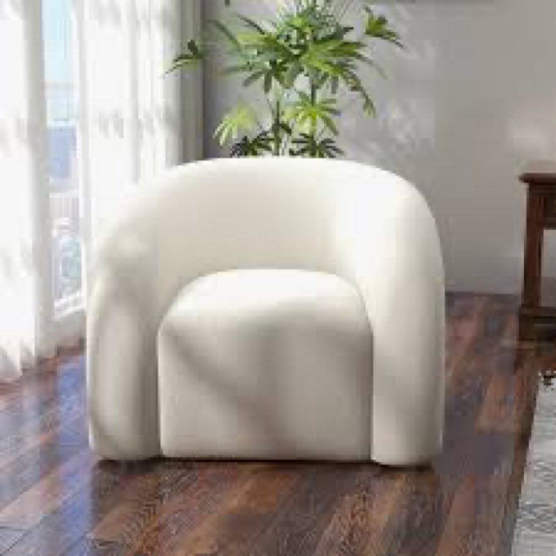 Coyle Upholstered Swivel Barrel Chair
