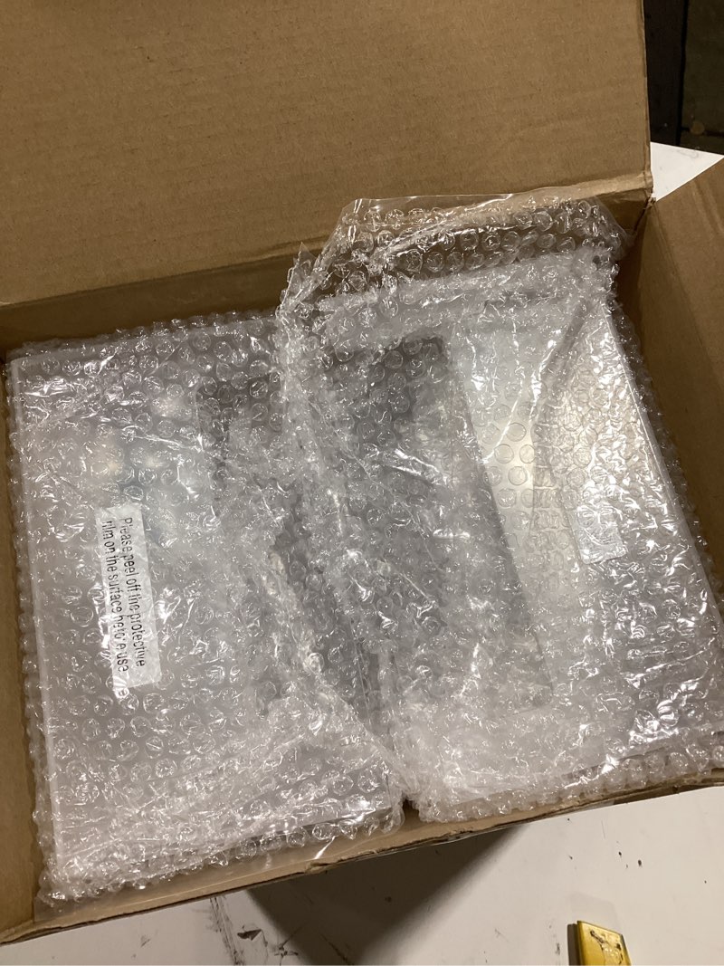 Condition photo showing As Is for Similar product2 Pack Post Card Holder Acrylic 12 Pocket Holds 6\" Printed Media Hanging Hardware Included Use at Shops Motels Airports and Transportation Centers Historical Sites Stores Clear by Marketing Holders