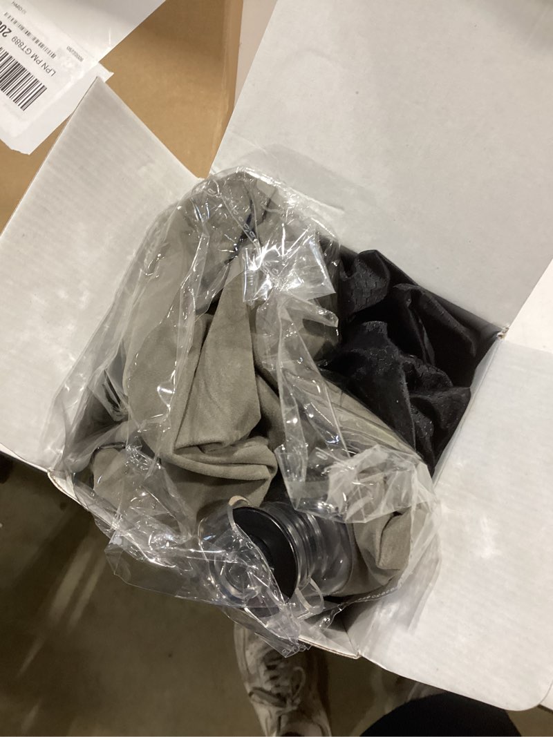 Condition photo showing Good Condition for sunany travel pillow, inflatable neck pillow used for airplanes/cars/buses/trains/office napping with eye mask/earplugs (gray) grey medium