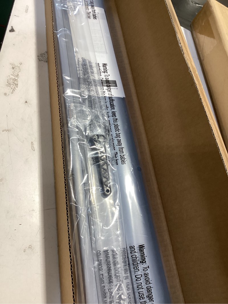 Condition photo showing Good Condition for LazBlinds No Tools No Drill Cordless Cellular Shades, Blackout Light Blocking Honeycomb Shades for Home, Thermal Insulation Blinds for Windows, 33" W x 64" H, Dark Grey Blackout-dark Grey 33" W x 64" H