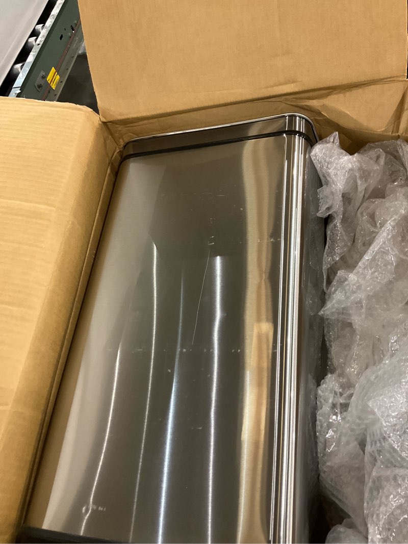 Stainless steel trash can