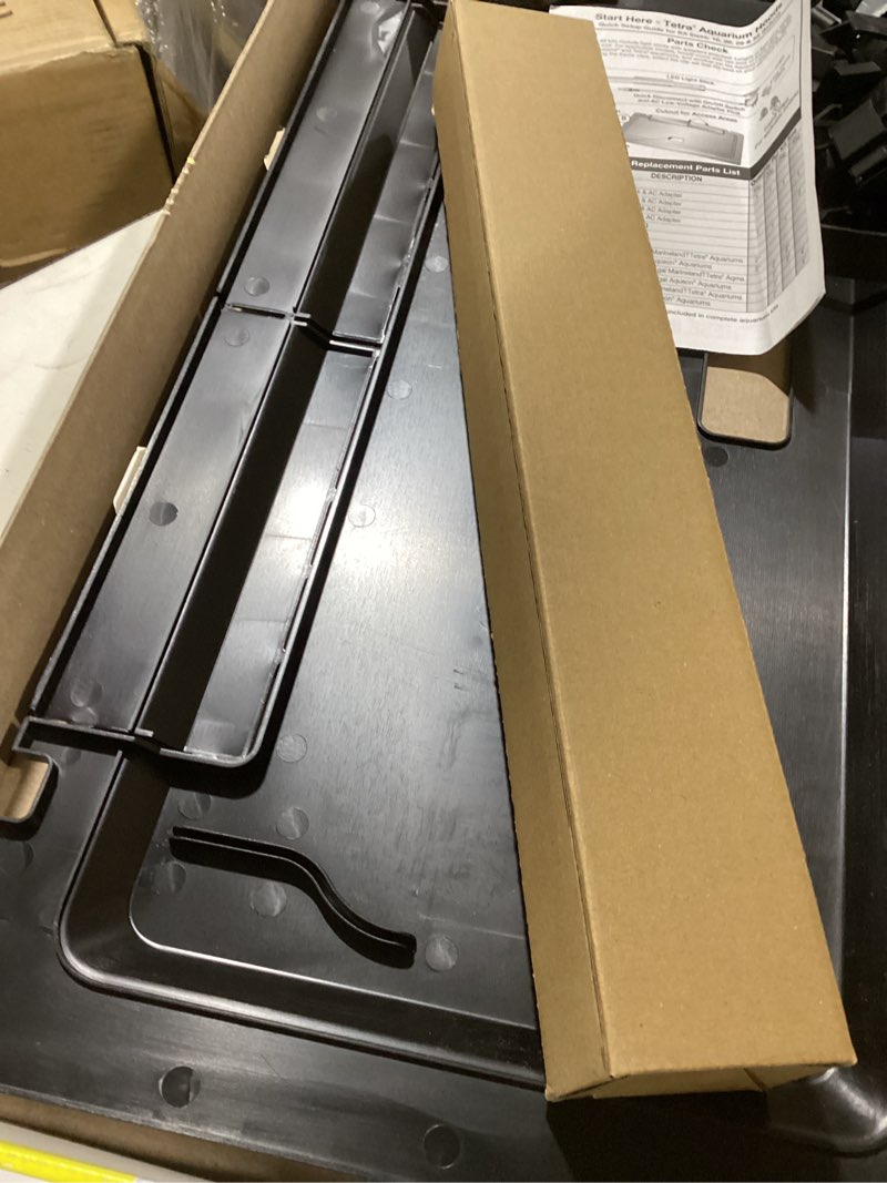 Condition photo showing As Is for Tetra LED Hood 24 Inches By 12 Inches, Low-Profile Aquarium Hood With Hidden Lighting