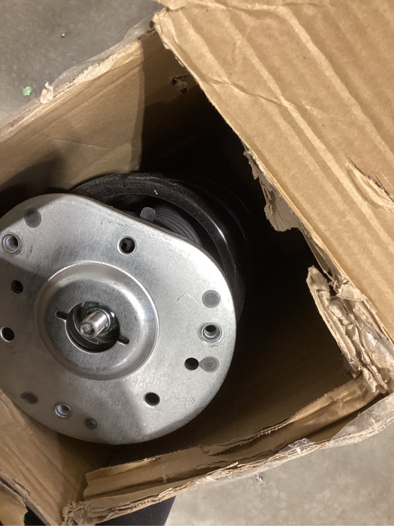 Condition photo showing As Is for millisec front left shock strut assembly with coil spring suitable for r-ange r-over evoque 2012-2019 oem replaces# lr070932, lr024437, lr051481