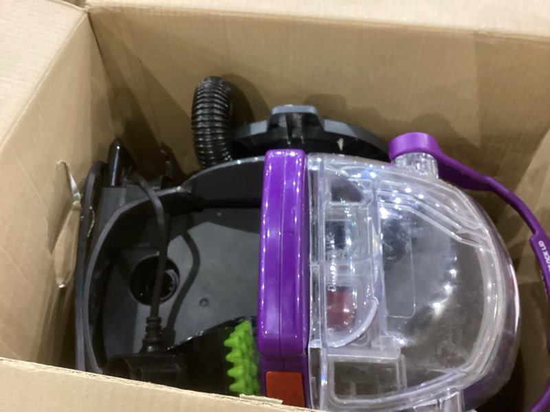 Condition photo showing As Is for Bissell SpotClean Pet Pro Portable Carpet Cleaner, 2458 Spot Clean Pet Pro