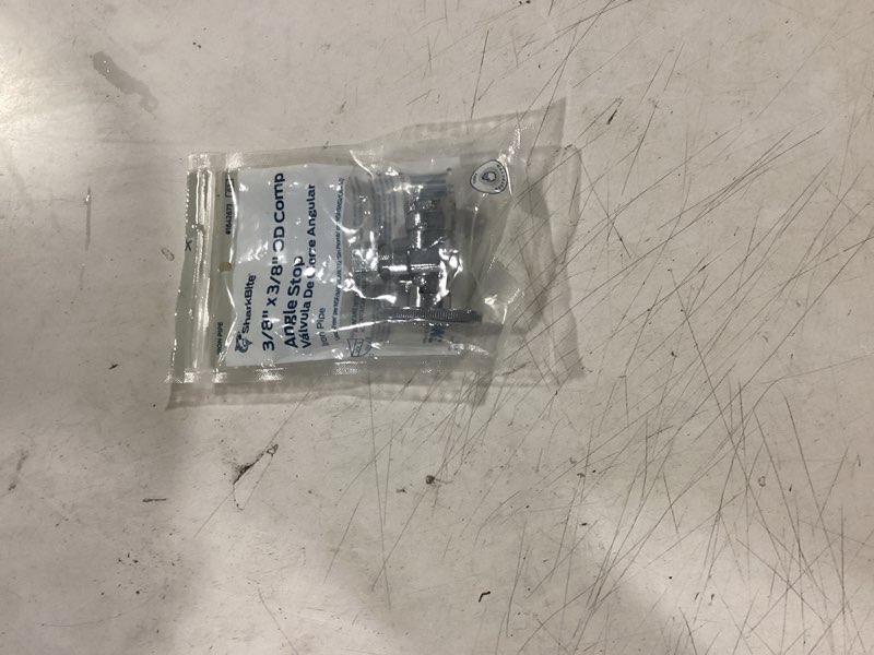 Condition photo showing Good Condition for sharkbite 3/8-in fip x 3/8-in od compression brass quarter turn stop angle valve