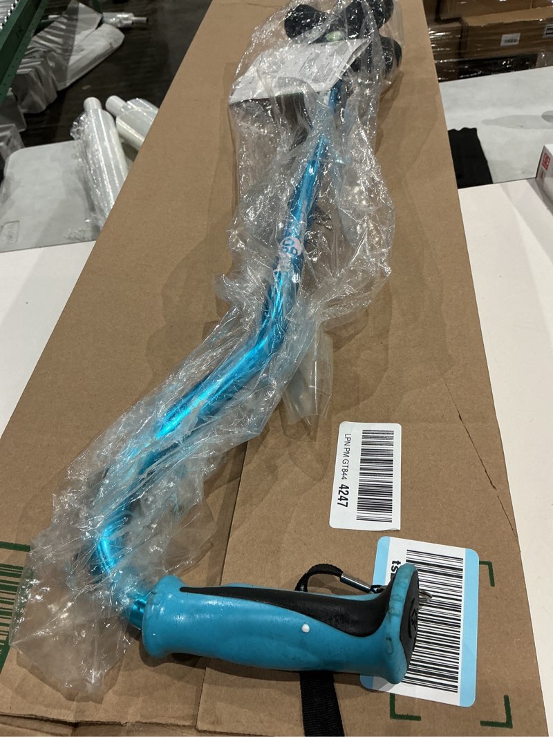 Condition photo showing As Is for hugo mobility 731-859 adjustable offset quadpod walking cane with ultra stable cane tip, aquamarine aquamarine 1 count (pack of 1)