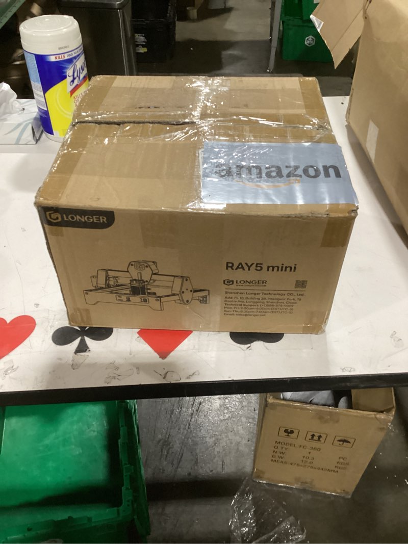 Condition photo showing Good Condition for LONGER Ray5 mini Laser Engraver, 12000mm/min High-Speed Cutter for Wood, Metal, Acrylic, Leather, DI