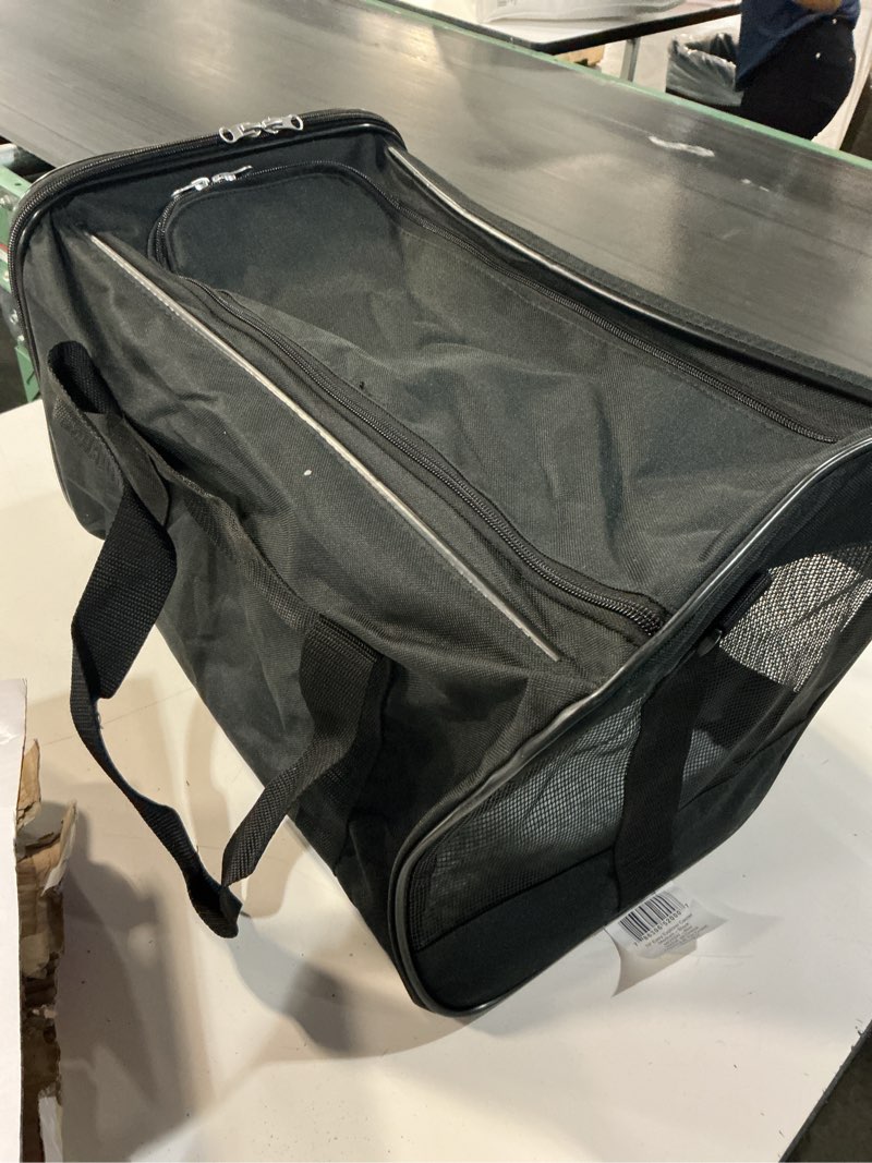 Condition photo showing Good Condition for trustypup easy explorer medium guaranteed on-board travel pet carrier, black, 16 lb limit