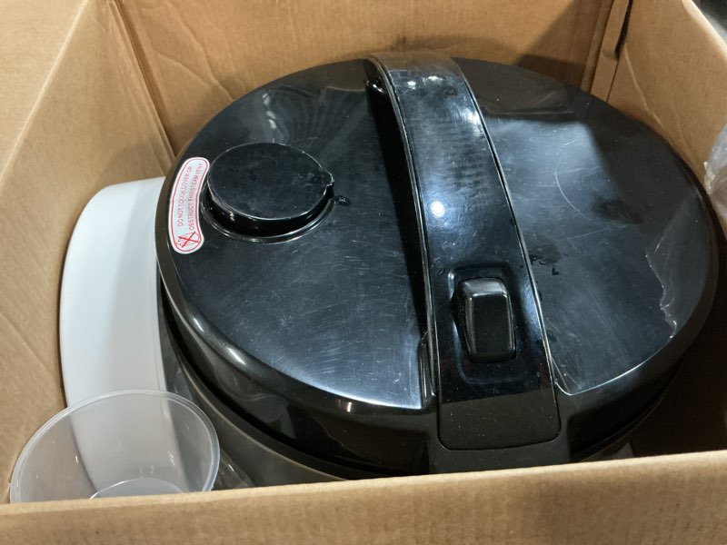 Condition photo showing As Is for aroma housewares aroma® professional 20-cup (cooked) / 5qt. digital rice cooker, steamer, and slow cooker pot with 10 smart cooking modes, including sauté-then-simmer® professional 10 cup uncooked / 20 cup cooked