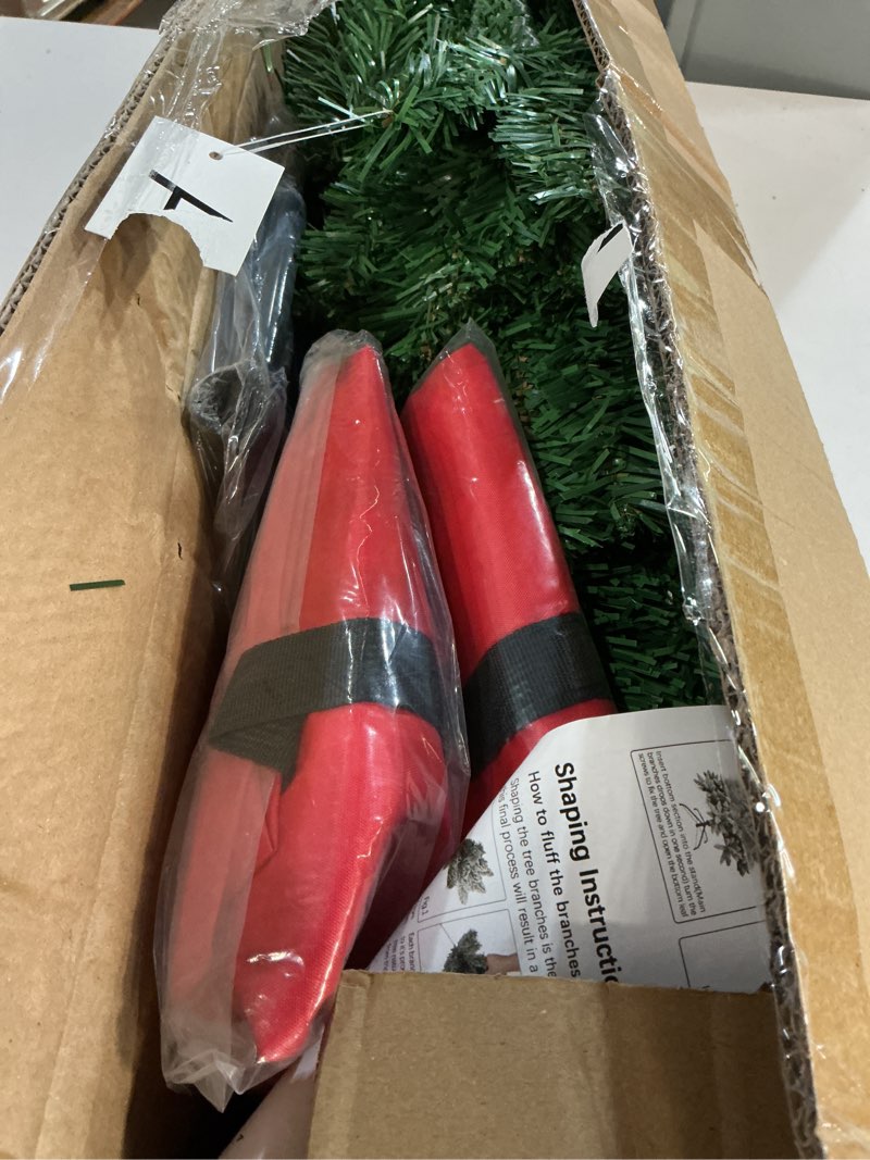 Condition photo showing Good Condition for 5ft Artificial Christmas Tree, Premium North Valley Spruce with 600 Branch Tips, Arbol de Navidad with Fold-Able Base Stand, Xmas Tree for Home, Office, Shop Decoration, Green