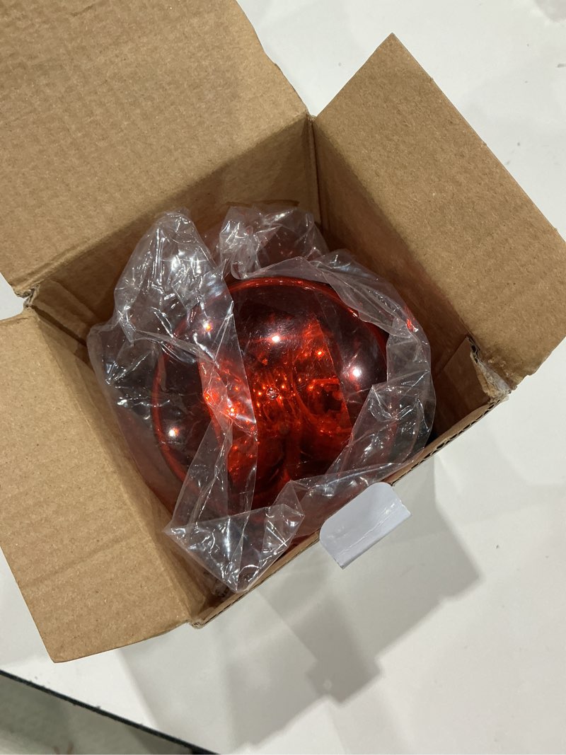Condition photo showing Good Condition for 3inch rotating red flashing beacon party lamp dj strobe light disco ball light, 360 degree flashing flare safety warning lights emergency led police car siren strobe lights (red)