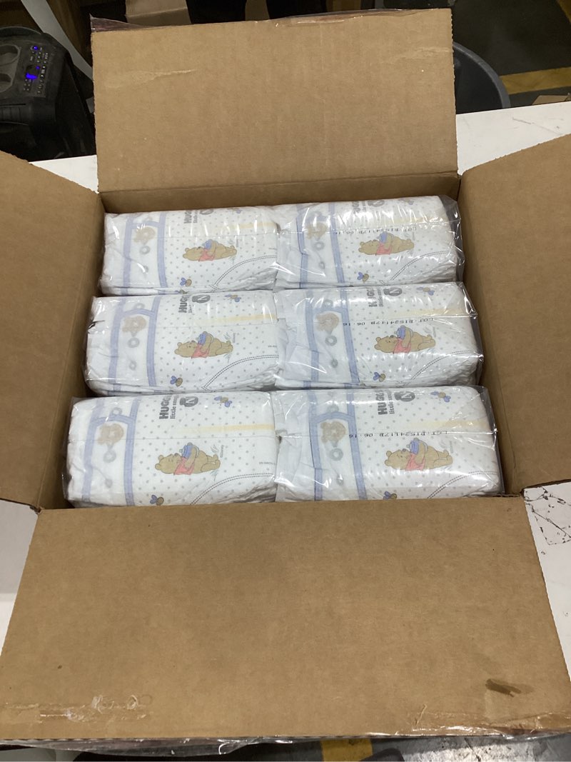 Condition photo showing New/Like New for Huggies Size Newborn Diapers, Little Snugglers Baby Diapers, Size Newborn (up to 10 lbs), 144 Count, Packaging May Vary