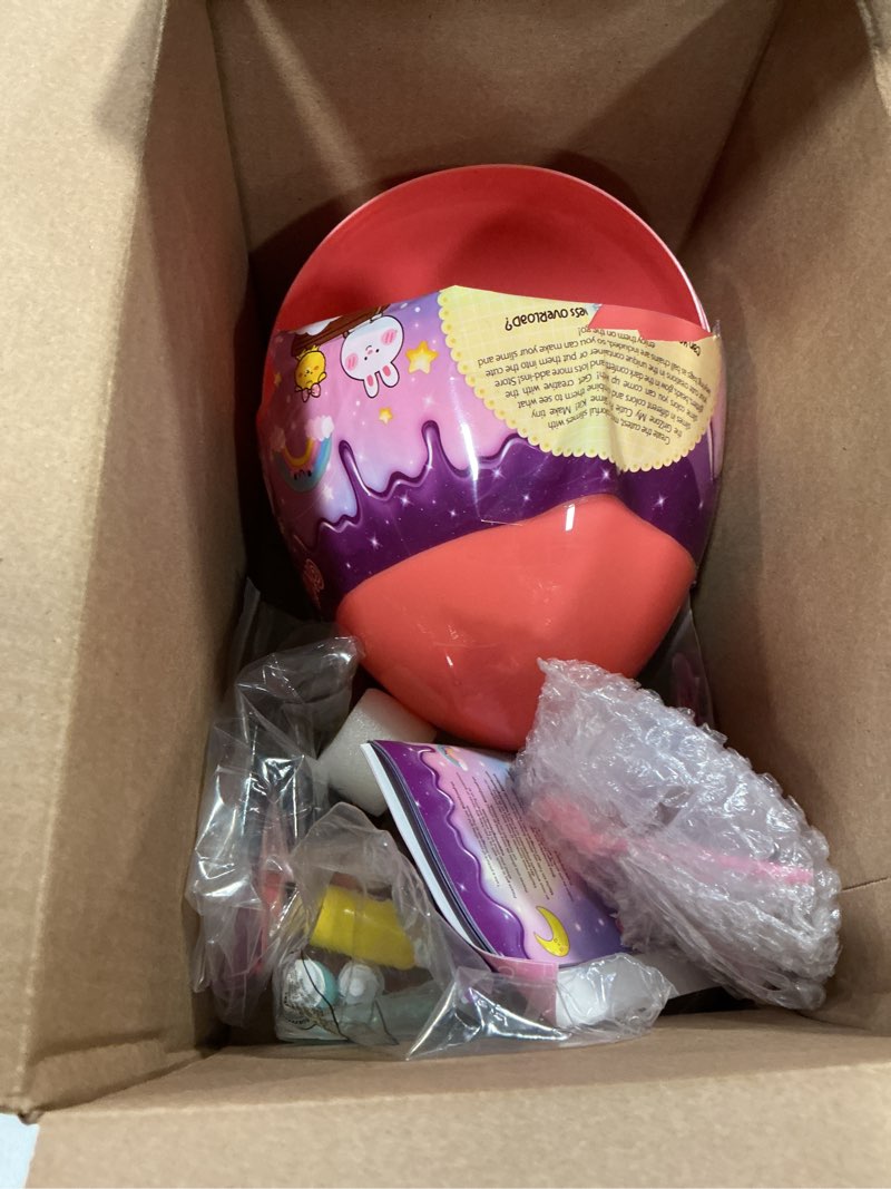 Condition photo showing As Is for (Incomplete) GirlZone My Cutie Pie Slime Kit, Fun Slime Making Kit for Girls to Make Butter Slime and Slime for Girls Keychains, Sensory Slime Kits for Girls