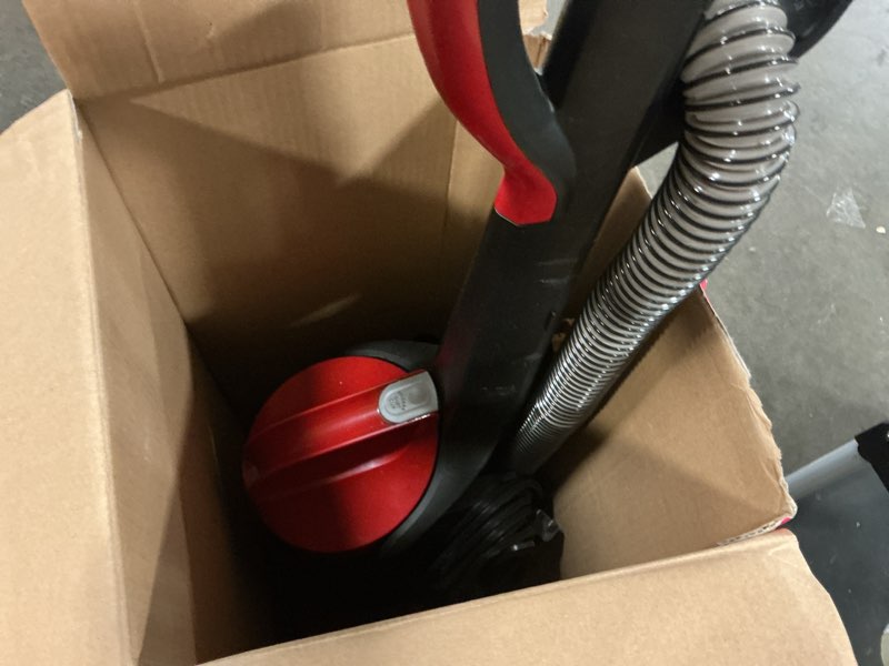 Condition photo showing As Is for dirt devil upright vacuum cleaners - hepa filtration