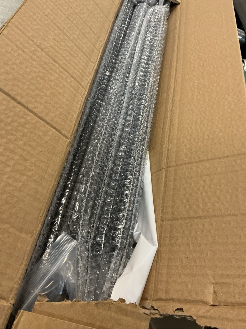 Condition photo showing As Is for 10 Pack Iron Balusters Staircase Rectangular Hollow Stair Spindles Square Craft Spindles Balusters 1/2" Square Balusters for Staircase Interior with Iron Baluster Swivel Shoes Rectangular Straight 10