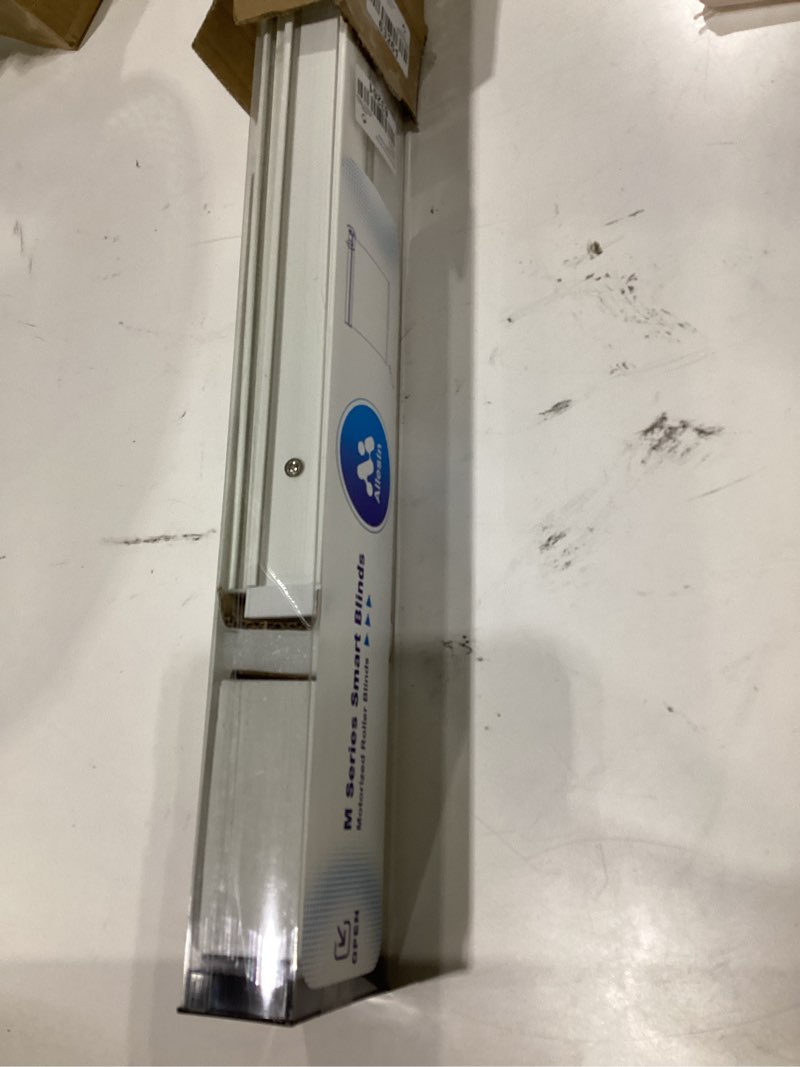 Condition photo showing Good Condition for allesin motorized blinds with remote | automatic blackout roller shades, easy install & smart control electric blinds for home office, living room (white 28" w x 72" h) white 28"w x 72"h