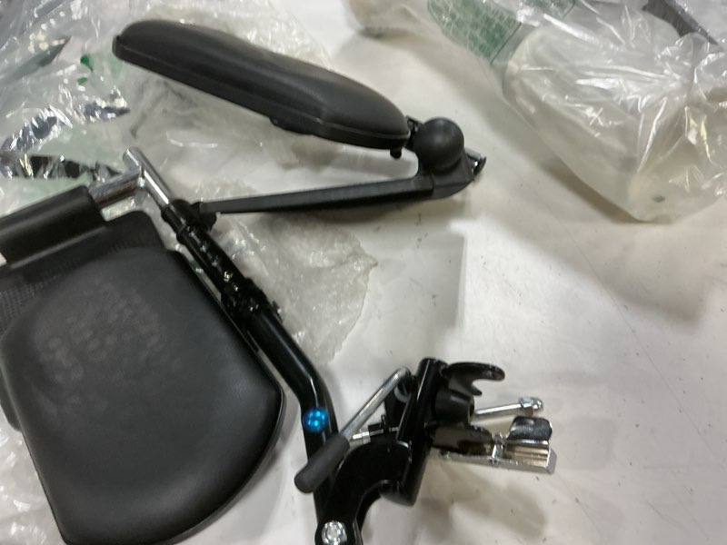 Condition photo showing Good Condition for wheelchair elevating legrests with padded calf pads 1 pair