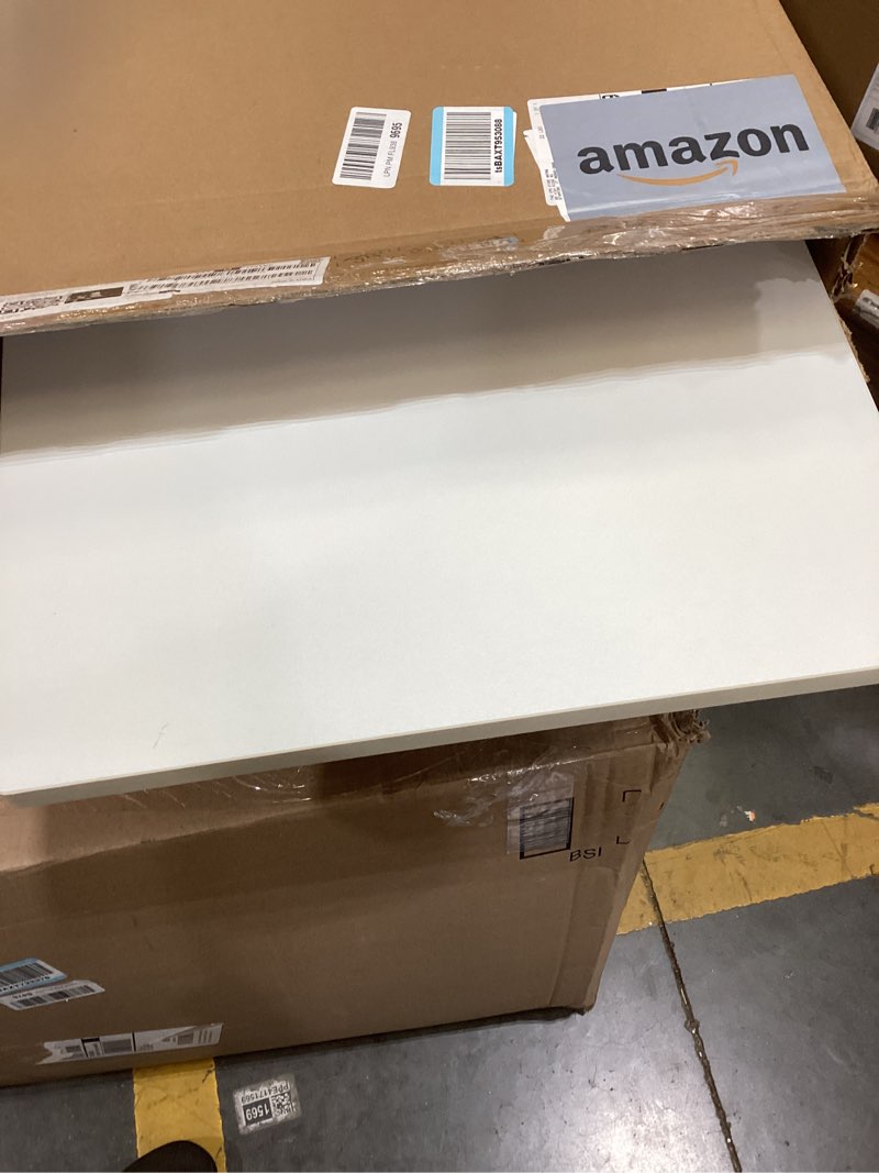 Condition photo showing As Is for vevor wall mounted folding table, 35.4 x 19.7 inches wall mount table, floating desk with iron bracket for small spaces, home office, dining, laundry room, kitchen, bar, white 35.4"d x 19.7"w
