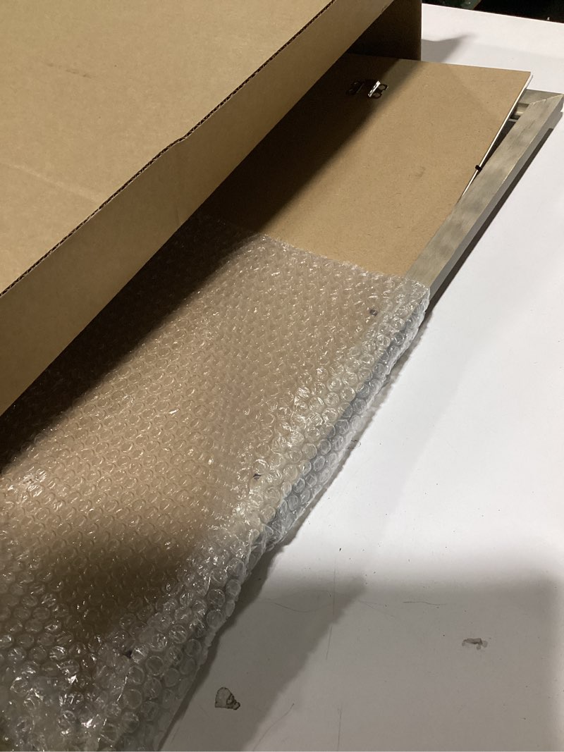 Condition photo showing New/Like New for Rustic Wooden Poster Picture Frame 18x24 - Natural Solid Eco Distressed Wood for Wall Mounting Photo Frame - Grey Grey 18x24