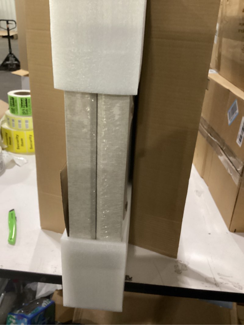 Condition photo showing New/Like New for UMIACOUSTICS 4 PCS Acoustic Panels with Hanging Brackets, 2” Thick Fiberglass Sound Proof Panels Removable for Studios, Office, Home Theater Wall- Linen 23.6" x 11.8"-4pcs Linen