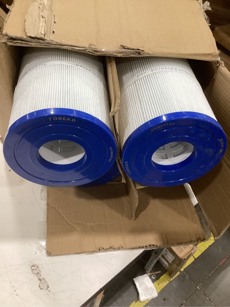 Condition photo showing As Is for fil-fresh ccp520 pool filters cartridge compatible with pentair clean & clear plus 520, replaces pleatco pcc130, pentair r173578, 4×130 sq. ft, 4-pack