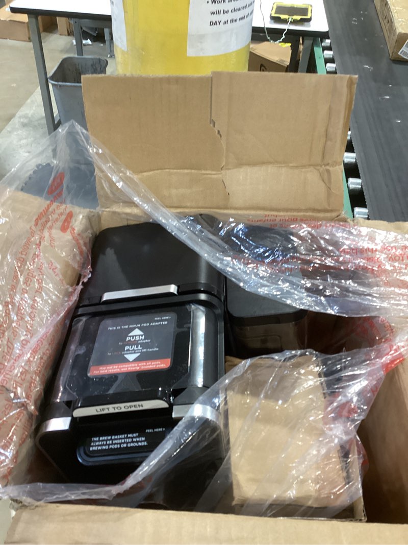 Condition photo showing Good Condition for ninja hot and iced coffee maker, single serve coffee maker and drip coffee machine, dualbrew pro specialty 12-cup with k-cup combo, includes permanent filter, cfp307 frother + permanent filter