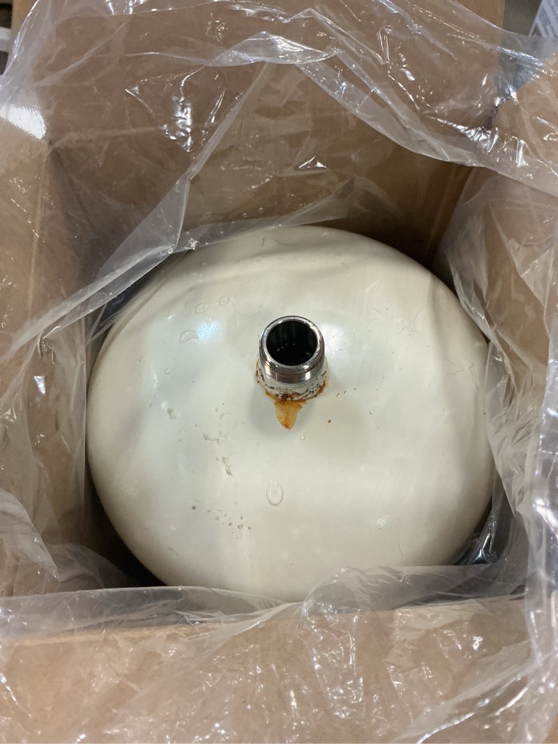 Condition photo showing As Is for eastman 2.1 gal pre-charged expansion water tank