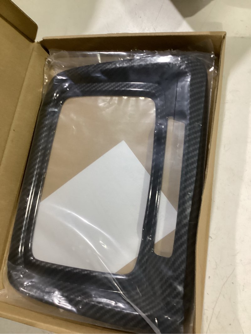Condition photo showing Good Condition for rt-tcz for silverado overhead console dome light frame trim for chevy silverado gmc sierra 2019 up carbon fiber interior accessories