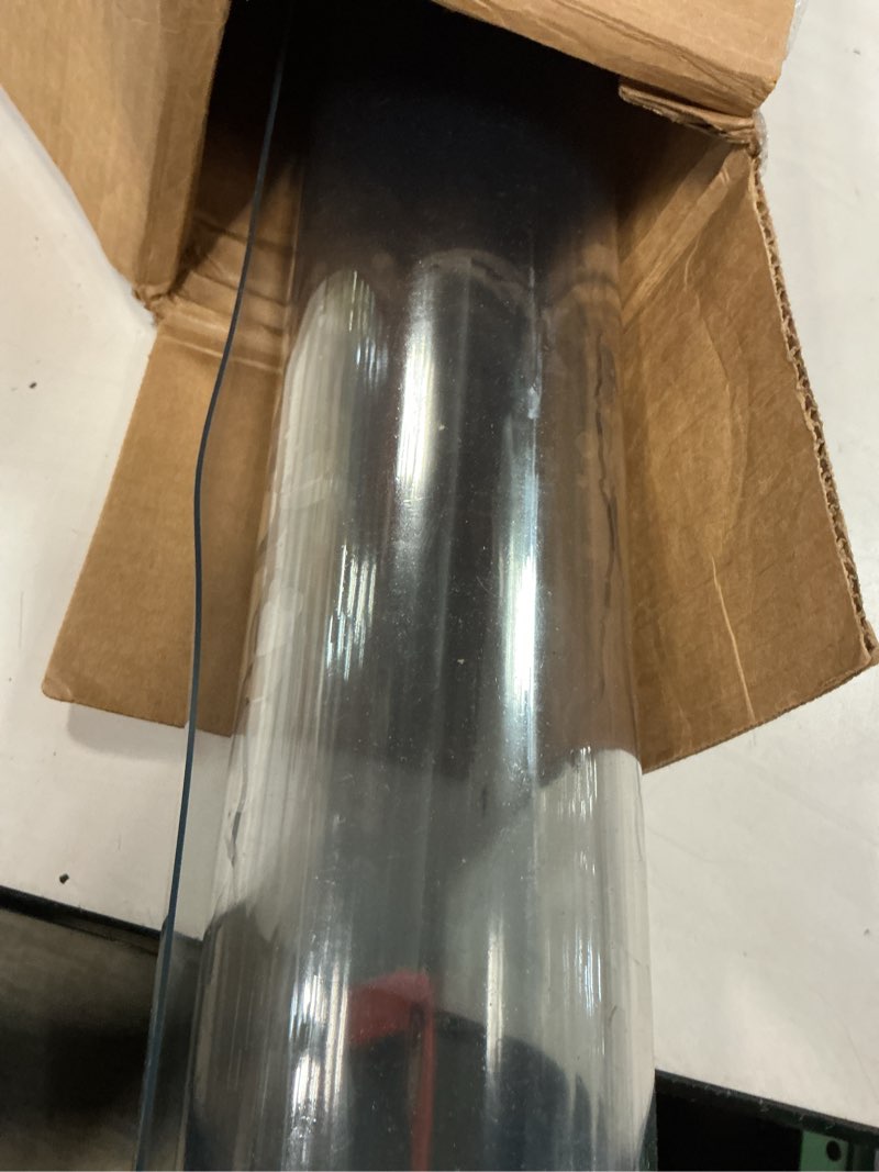 Condition photo showing Good Condition for 32x32 inch 1.5mm clear plastic coffee dining table protector tablelcloth square pvc desk pad mat plastic tablecloth furniture protective cover work table protector end countertop cover mat 8" x 48" (rectangular) new clear 1.5mm