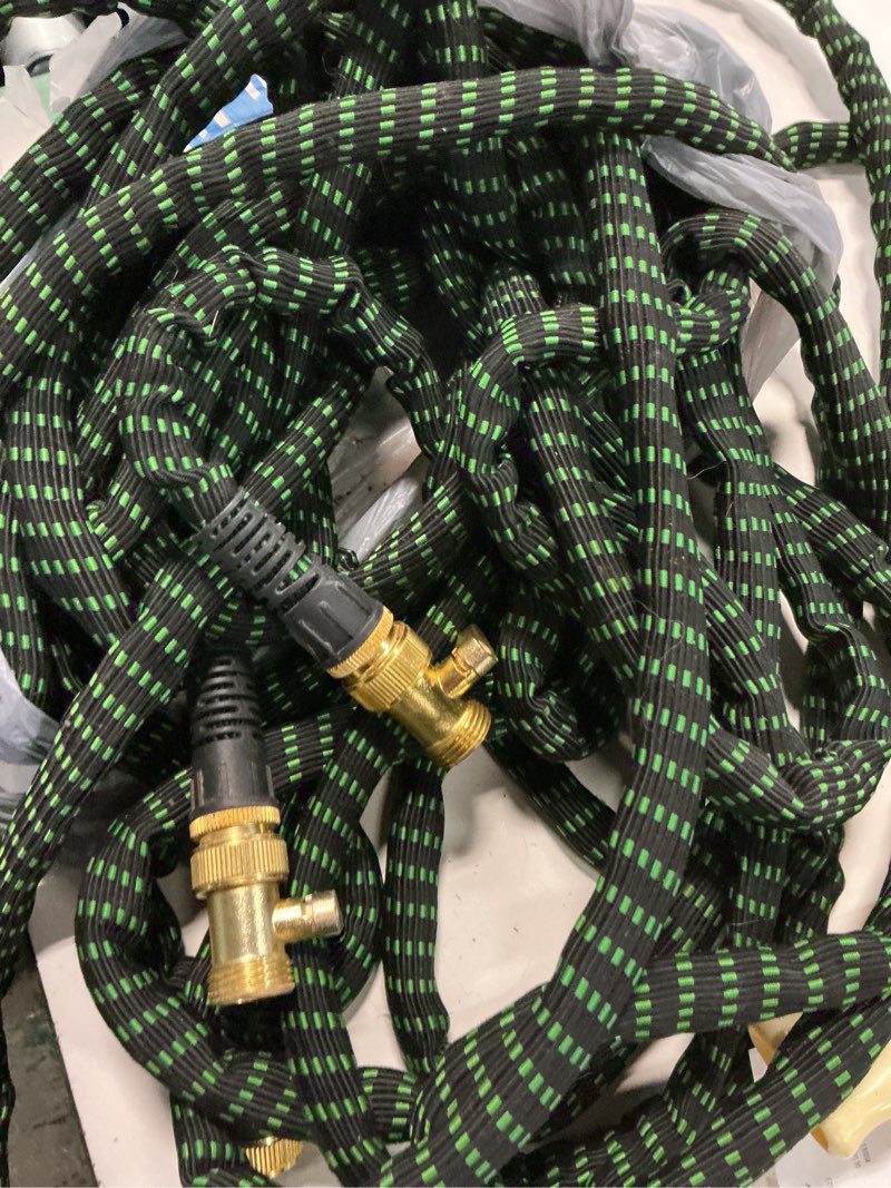 Condition photo showing As Is for flex-able hose xtreme 1-in x 50-ft kink free woven green hose