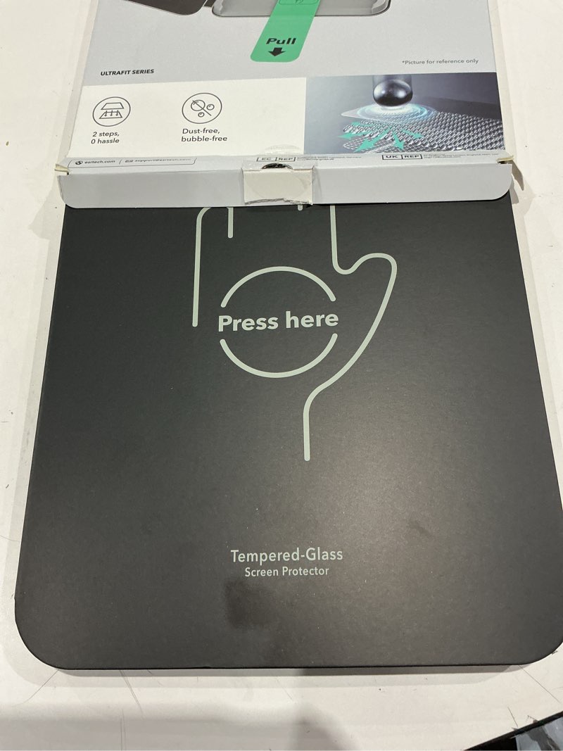 Condition photo showing Good Condition for esr 2 pack screen protector for ipad air 11 inch m4/m3/m2 2026/2025/2024 (8th/7th/6th gen), 9h tempered glass film with ultrafit tray, apple pencil support, scratch resistant, hd clarity, bubble free air 11'' (m4/m3/m2) 2026/2025/2024 2 pack