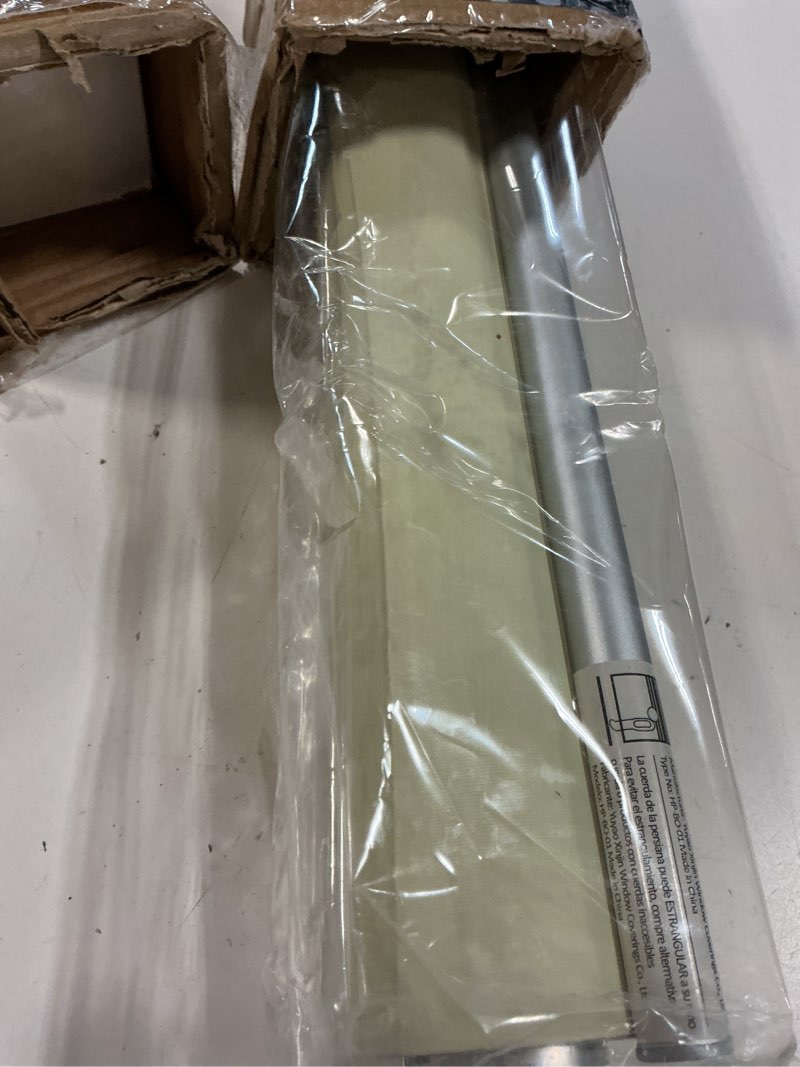 Condition photo showing Good Condition for no drill no tools 100% blackout roller shade | uv protection | easy-care fabric | roller blind for windows & doors | pull down window shade - beige (35" w x 75" h) no drill-beige 35"w x 75"h