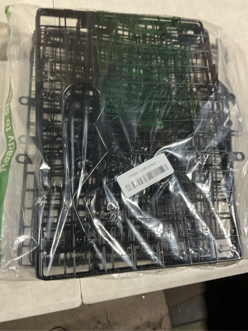 Condition photo showing As Is for Stackable Wire Storage Baskets for Kitchen Closet Pantry, Hanging Closet Organizers Storage Shelves Organization, Wall Mount Metal Basket Bins, Clothing Vegetable & Fruit Organizer 3 pcs