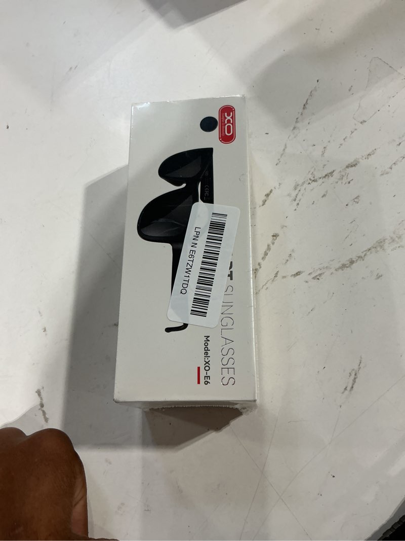 Condition photo showing New/Like New for xo simple is beauty smart bluetooth glasses,built-in mic & speakers,smart wireless headphone sunglasses for men and women,athletic/outdoor uv protection and voice control,unisex(black)