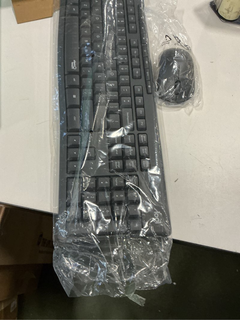 Condition photo showing New/Like New for Logitech MK295 Wireless Mouse & Keyboard Combo with SilentTouch Technology, Full Numpad, Advanced Optical Tracking, Lag-Free Wireless, 90% Less Noise - Graphite Black