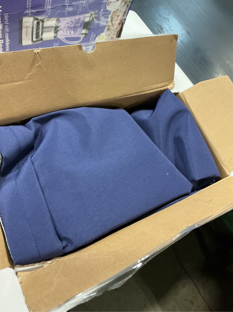 Condition photo showing Good Condition for favoyard patio chair cushions 22 x 22 x 3 inch waterproof outdoor seat cushions for patio furniture 3-year color fastness garden sofa couch pads with handle & adjustable straps set of 2, blue blue 22 x 22 x 3 in
