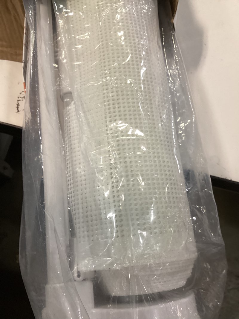 Condition photo showing Good Condition for Reinforced 42" Tall X 120" Extra Wide Retractable Baby Gate Extra Long Baby Gates for Large Openings Prevent Kids and Pets from Jumping Over Retractable Pet Gate Reinforced Puppy Gates for Dogs, White White 42" Tall x 120" Wide? With Reinforced Bar ?