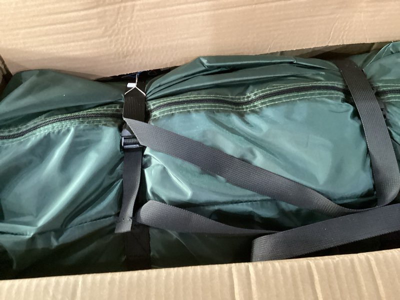 Condition photo showing New/Like New for ShinHye SUV Tent for Camping with Porch, Waterproof PU5000mm Spacious 5 Person Car Tents for Camping SUV, Includes Rainfly and Storage Bag for Family Outdoor, 9.8' W X 9.8' L X 7.3' H, Green