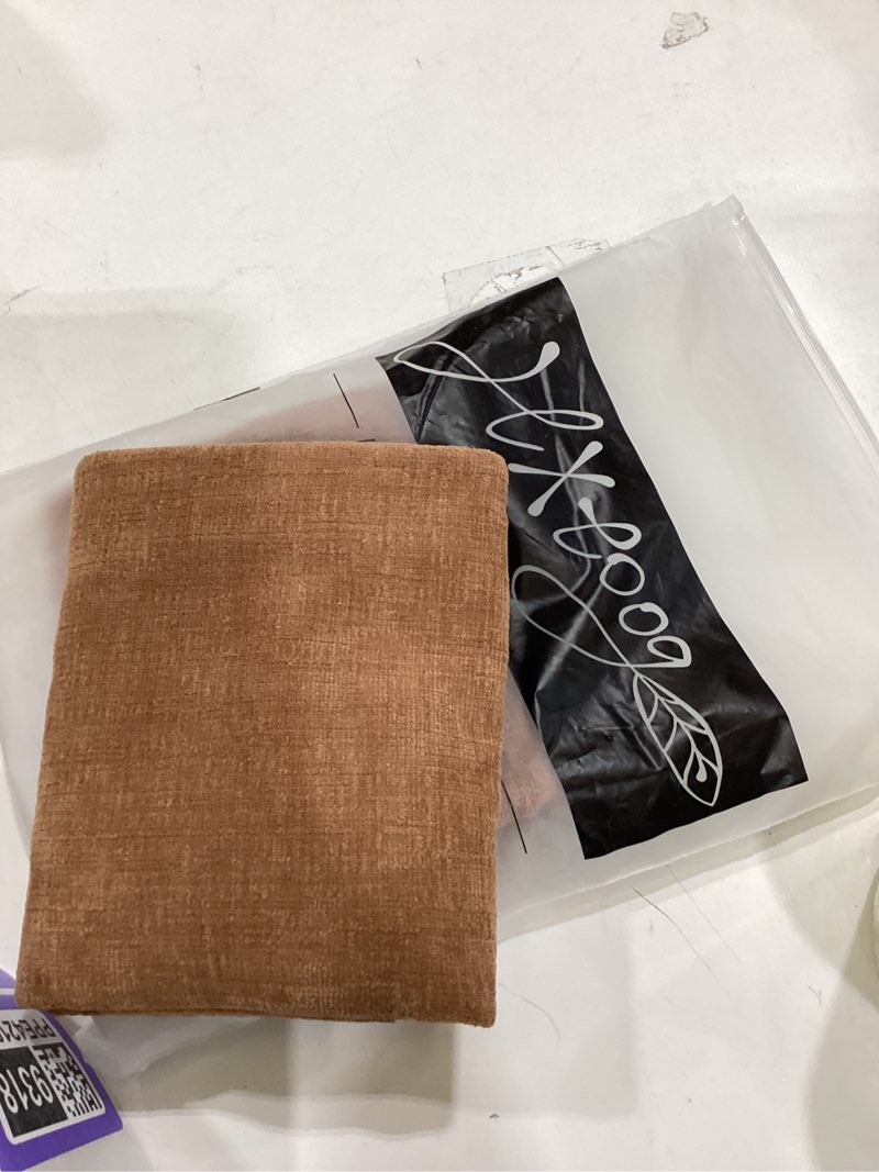 Condition photo showing Good Condition for GAWAMAY Lumbar Decorative Throw Pillow Covers 12"x20" Inch Set of 2, Super Soft Chenille Rectangle Pillowcase for Living Room Bedroom Sofa Couch Cushion Support Pillow Cover 30x50cm Brown (No Insert) Apricot Brown 20" x 12" (Pack of 2)