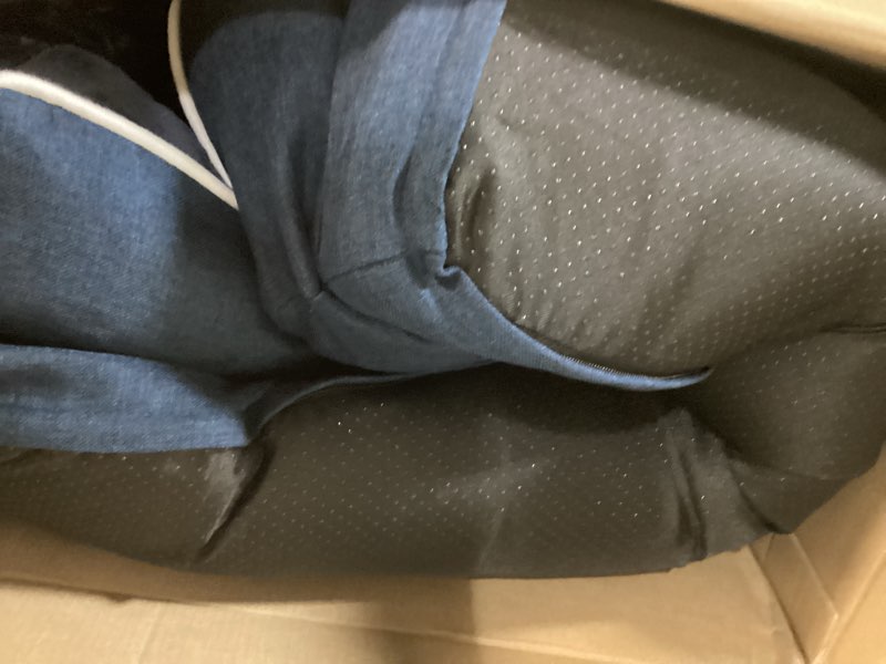 Condition photo showing Good Condition for Orthopedic Washable Large Dog Bed - Egg Foam Dog Beds for Large and Medium Dogs Big Pet Beds with Removable Washable Cover and Bolster for Extra Large Dogs Large (36"L x 27"W x 7"Th) Navy